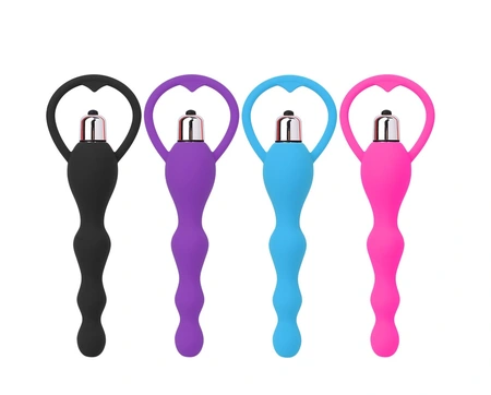 Analni vibrator sa prstenom silikon 18,5 cm