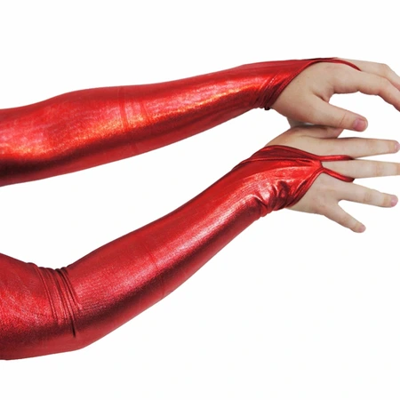 Rukavice od materijala Vetlook iznad lakta crvene XS / S