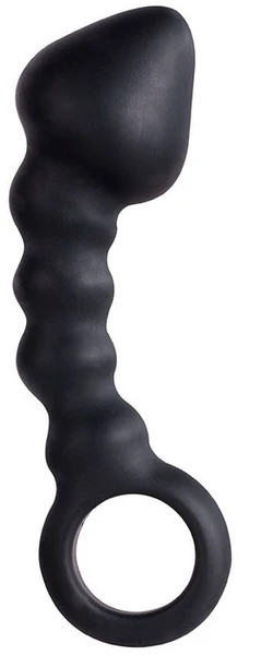 Dildo sa prstenom crni menzstuff head invader black 9 cm