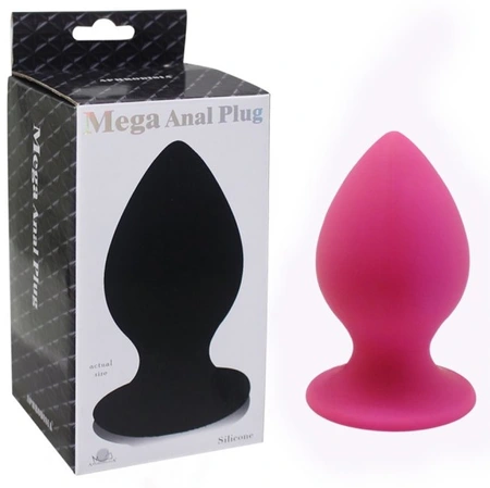 Analni čep silikon anal mega roze 13 cm