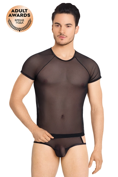 Mrežasto odelo sa izrezima sa strane muške softline kolekcije majica kratke hlače Crna XL