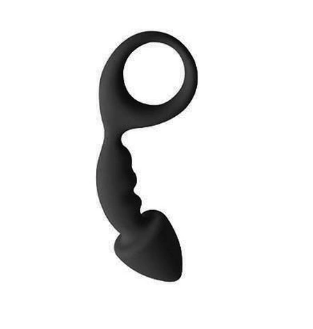 Analna čaura sa prstenom Crna 13 cm