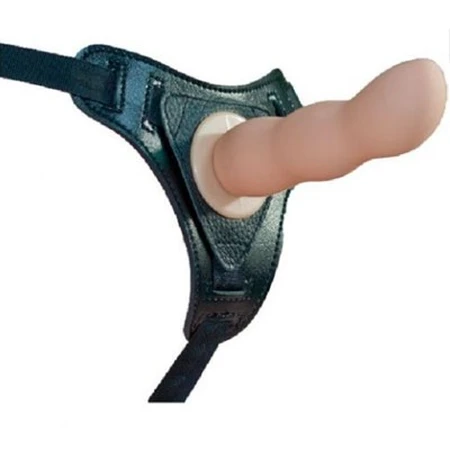 Strapon zakrivljeni silikonski mesnati 11 cm