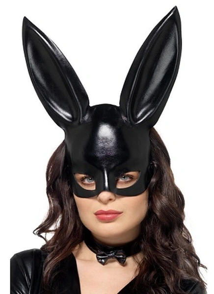 Set: zečja maska i leptir ogrlica Fever Black