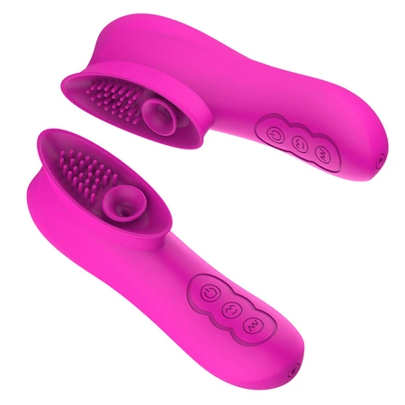 Vibracioni stimulator za klitoris punjiv sa funkcijom usisavanja maline