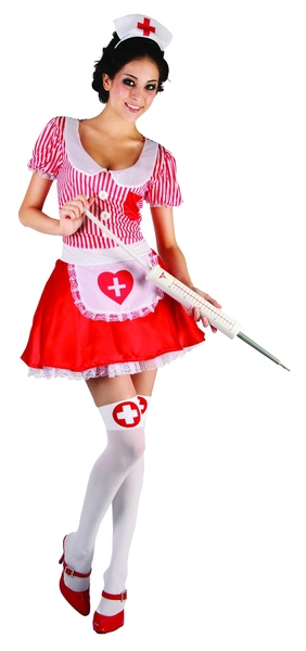 Kostim za igru medicinske sestre: haljina i traka za glavu s / m