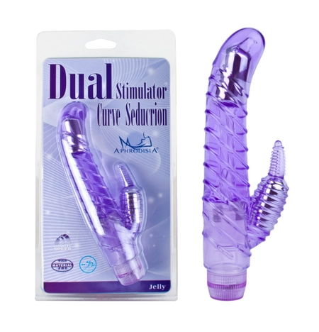 Vibrator Dual stimulator Curve Seduction ljubičasta