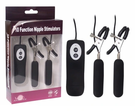 Stezaljke za bradavice sa vibracionim režimima su crne