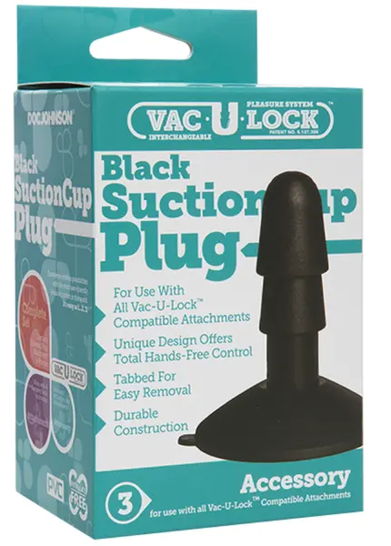 Dodatak za strapon VAC-u-Lock suction Cup plug Black