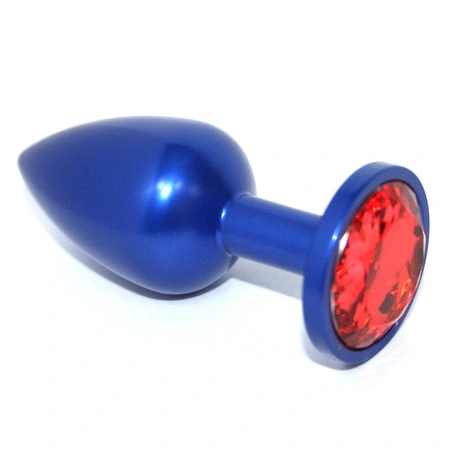 Analna čaura sa kristalom plava 7,5 cm