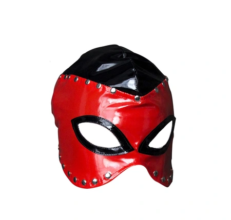 Maska za glavu sa izrezima za oči crvena