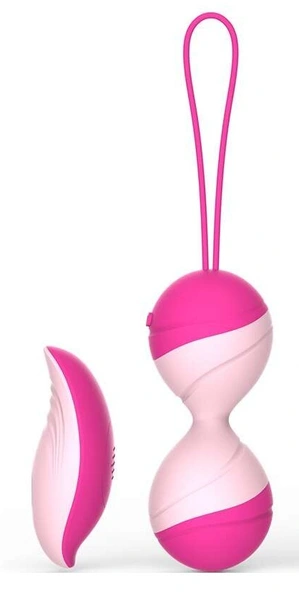 Vaginalne kuglice sa vibracijama i daljinskim upravljačem April Pink