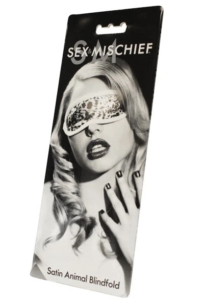 Maska satin animal blindfold leopard