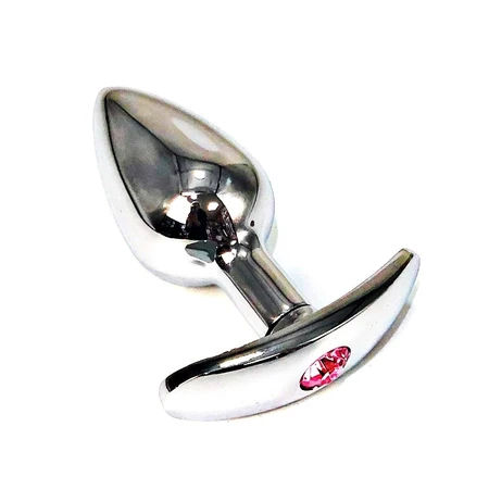 Mala analna čaura za nošenje sa ružičastim kristalom od 7 cm