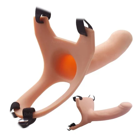 Falloproteza Hollov Strap-on šuplji silikon telo 17 cm