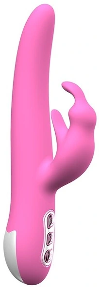 Vibrator sa klitoralnim stimulatorom i Pag rotacijom Pink