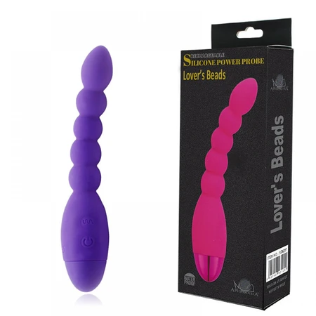 Lover's Beads analni vibrator punjiva ljubičasta