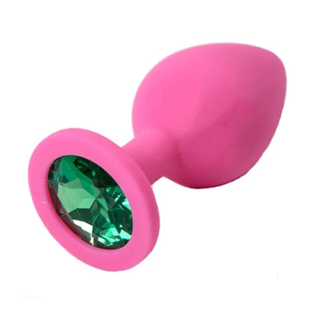 Analna čaura fuxija sa kristalom Large smaragd 9,5 cm