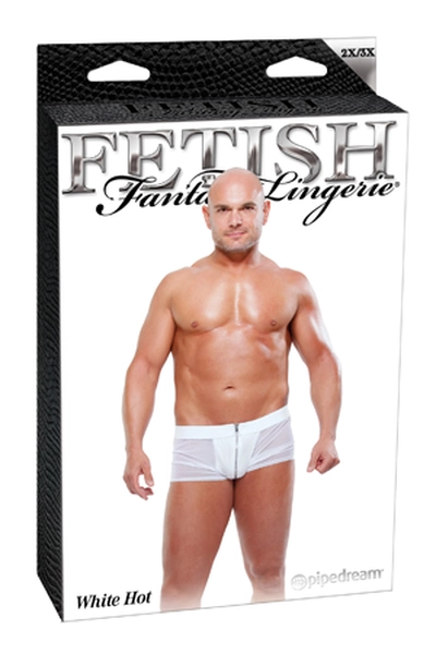 Gaćice sa patentnim zatvaračem bele L / XL