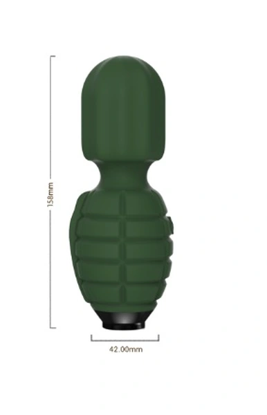 Vibracioni masažer Albert zeleni 15,8 cm