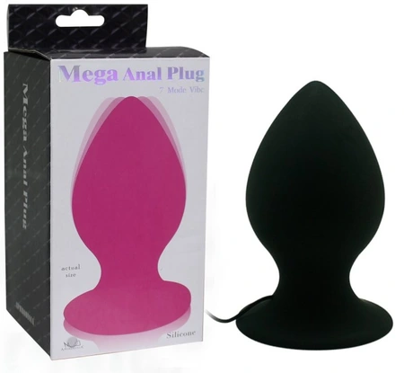 Analni čep silikon sa vibratorom anal mega Pink 13cm
