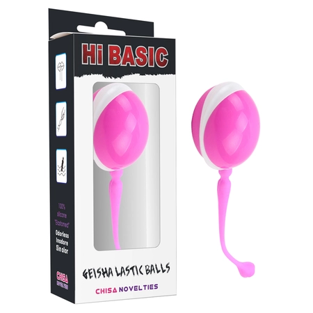 Vaginalna kugla Geisha ružičasto-bela 3,5 cm