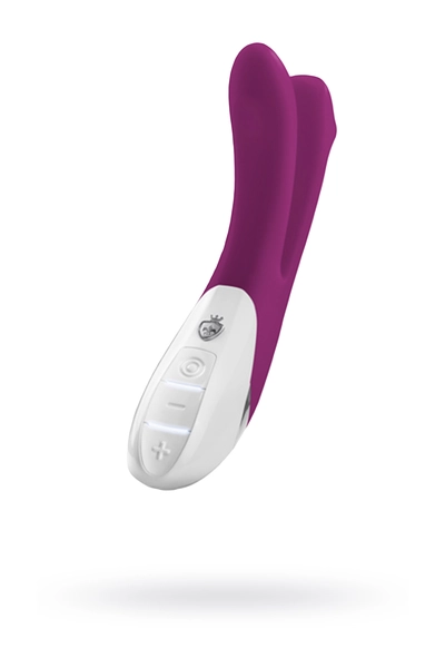 Mistim Bon Aparte Vibrator dvostruka Silikonska ljubičasta 22 cm