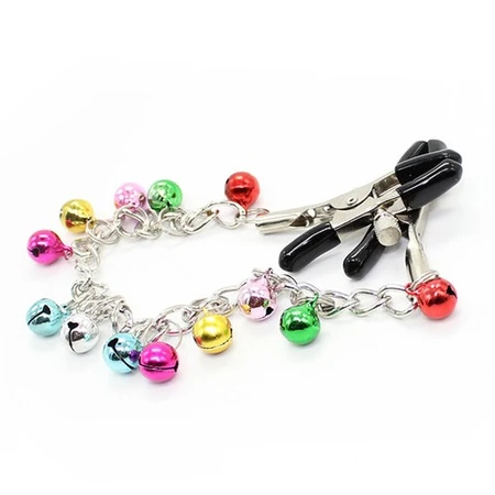 Kopče za bradavice sa lancem i zvonima