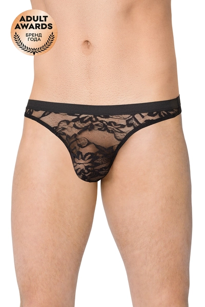 Gaćice muške čipke softline Collection crne XL