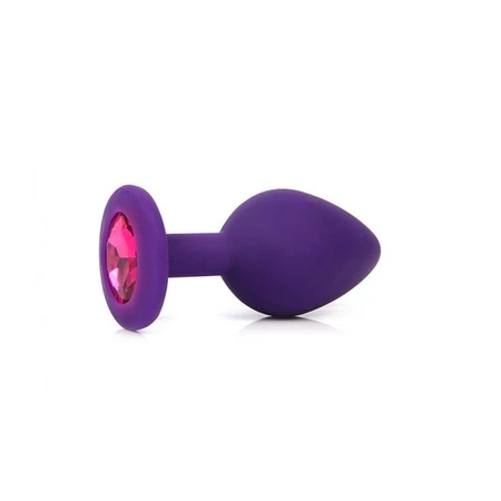 Analna čaura ljubičasta sa kristalom Large Pink 9,5 cm