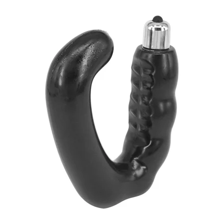 Masažer prostate sa vibracijom crne boje