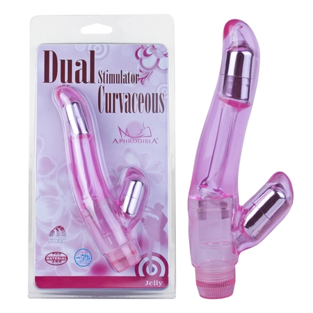 Vibracioni masažer Dual stimulator curvaceous Pink
