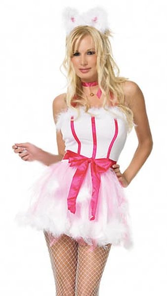 Kostim zečice sa ružičastim prugama