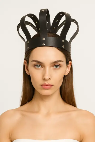 Kraljevska kruna od prave kože