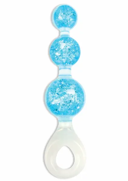 ToyJoy Crystal Trio Medium silikonski analni čep sa kristalnim detaljima