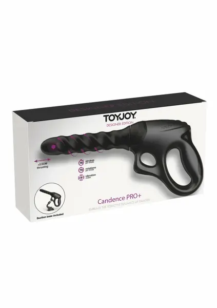 TOYJOY Cadence Fatale PRO+ multifunkcionalni vibrator u obliku pištolja, crni, 25cm