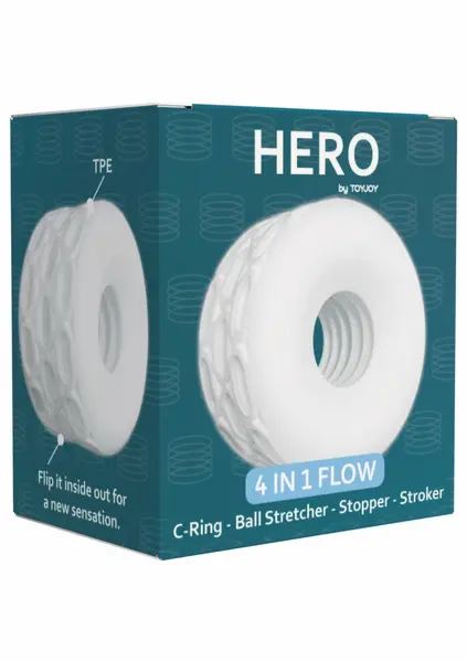 ToyJoy Hero 4 u 1 Flow Ring višenamenski intimni sistem crni