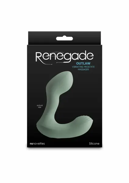 NS Novelties Renegade Outlaw vibrator za prostatu sa dva motora crni silikonski