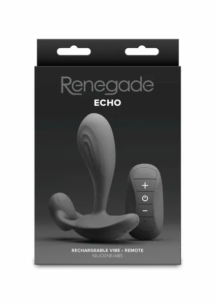 NS Novelties Renegade Echo stimulator prostate od silikona sa daljinskim upravljačem i punjivom baterijom