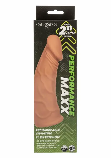 CalExotics Vibrirajući Nastavak 17.25 cm Silikonski Intimni Stimulator Crni
