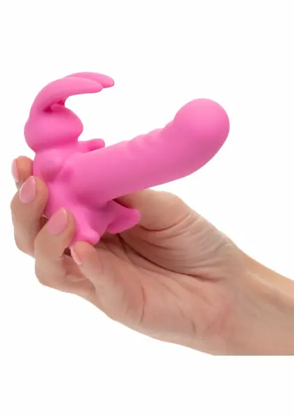 CalExotics Bunny Dreams vibrirajući stimulator od silikona u roze boji sa USB punjenjem i vodootpornim dizajnom