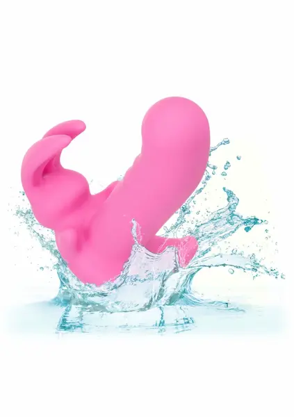 CalExotics Bunny Dreams vibrirajući stimulator od silikona u roze boji sa USB punjenjem i vodootpornim dizajnom