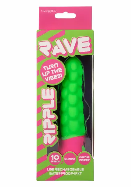 Ripple vibrator silikonski vodootporni USB punjivi 10 modova crni