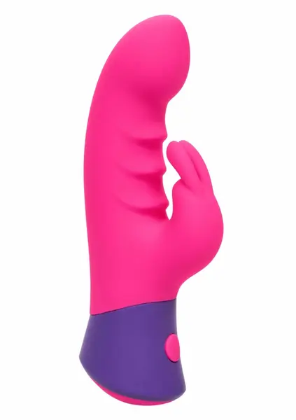Bunny silikonski vibrator za intimno zadovoljstvo sa 10 modova vibracije vodootporan USB roze