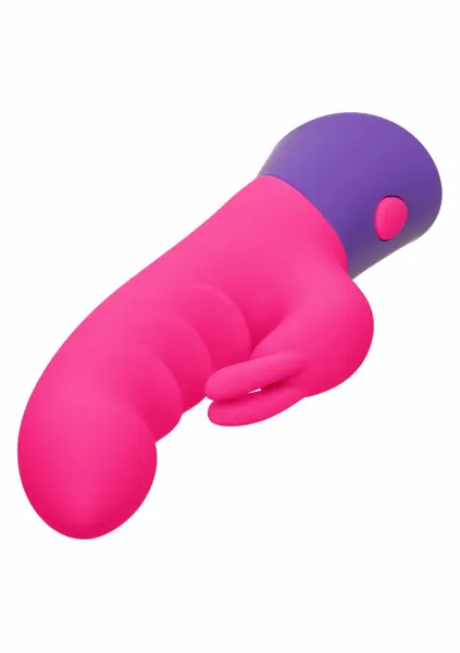 Bunny silikonski vibrator za intimno zadovoljstvo sa 10 modova vibracije vodootporan USB roze
