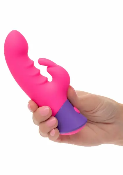 Bunny silikonski vibrator za intimno zadovoljstvo sa 10 modova vibracije vodootporan USB roze
