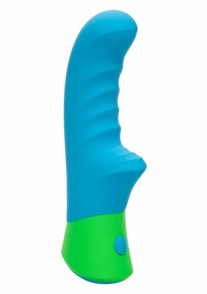 Ridged G vibrator sa dvostrukom stimulacijom od medicinskog silikona, vodootporan i punjiv preko USB kabla