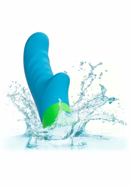 Ridged G vibrator sa dvostrukom stimulacijom od medicinskog silikona, vodootporan i punjiv preko USB kabla