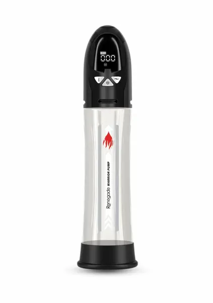 Renegade Warrior Pump intimni hidro sistem sa LCD ekranom od 20.3 cm na punjenje u crnoj boji