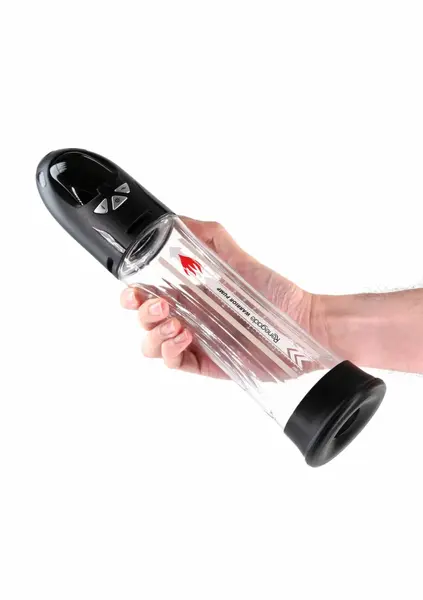 Renegade Warrior Pump intimni hidro sistem sa LCD ekranom od 20.3 cm na punjenje u crnoj boji